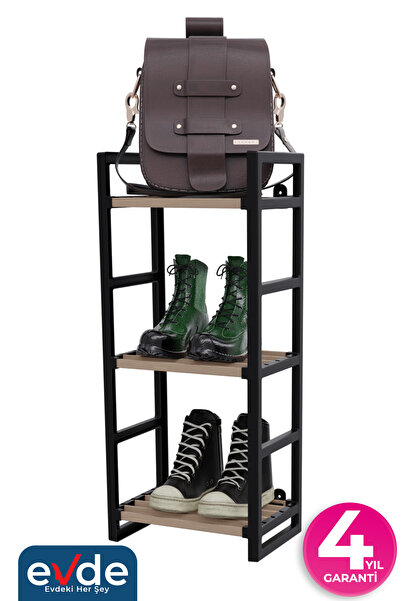 stickwood 3 Katlı Çok Amaçlı Ahşap Mutfak Dolabı