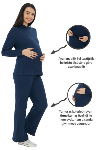 Luvmabelly - Myra9610 - Knitted Maternity Bottom Top Set
