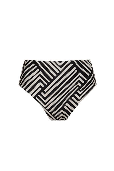 DeFacto Fall In Love – Gestreifte Bikinihose mit normaler Passform und hoher Taille, C3199ax24sm
