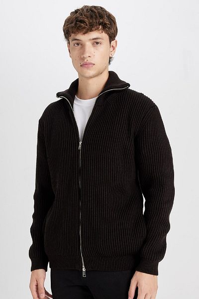DeFacto Rollkragen-Cardigan in Standard-Passform C9014AX24AU