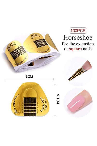 tırnakmania Extra kalın tırnak uzatma ölçü şablonu (100 adet)