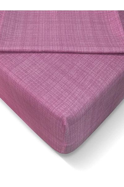 HAIFISCH Single Ranforce Fabric - 100x200 Cm, 57 Strings, Solid Color, Elastic Sheet Set