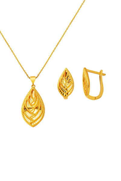 Bilezikci Kalemli Parlak 2'li 22 Ayar Altın Set