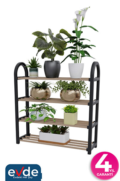 stickwood 4 Katlı Çok Amaçlı Ahşap Mutfak Dolabı 50-4