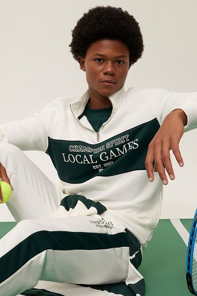 DeFacto Bedrucktes Sweatshirt mit Stehkragen und halbem Reißverschluss – A9872ax23wn