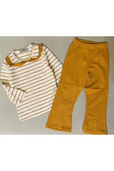 SANTRALBEBE Girl's Striped Spanish Leg Set