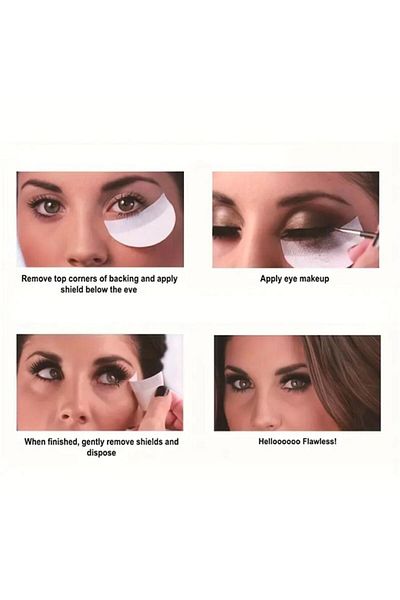 miatamer 10Pcs Pad for Application of Eye Makeup, Hypoallergenic Disposable Eye Shadow Protector