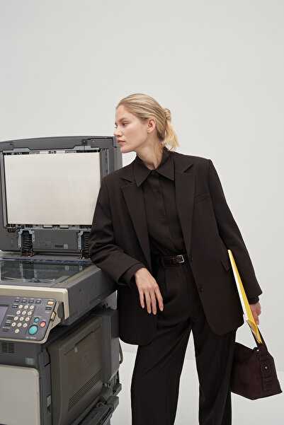 Mathilda Store Γυναικείο μπουφάν Bitter Brown Private Edition Oversize