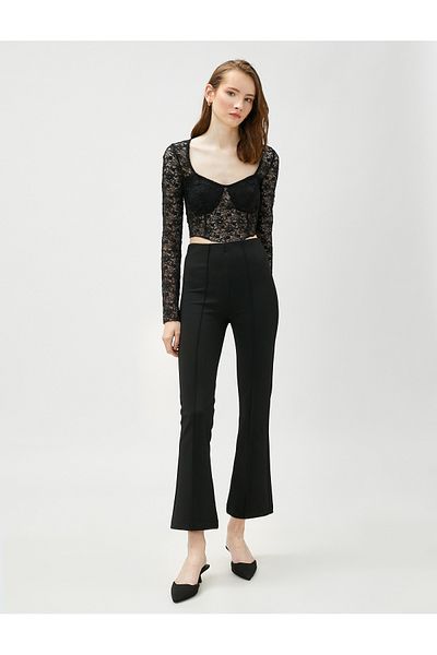 Koton Ribbed Spanish Leggings