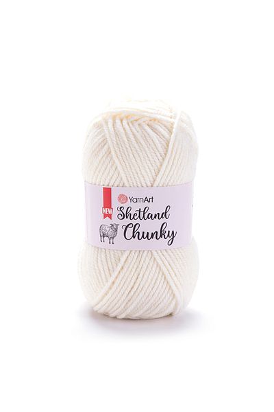 Yarnart Shetland Chunky - Πλεκτό Χέρι Νήμα Λευκό-601