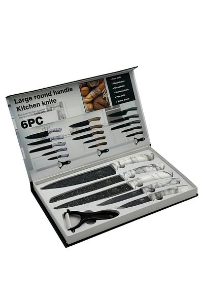ALMUFARREJ 6 Piece Ceramic Cutting Tool Set