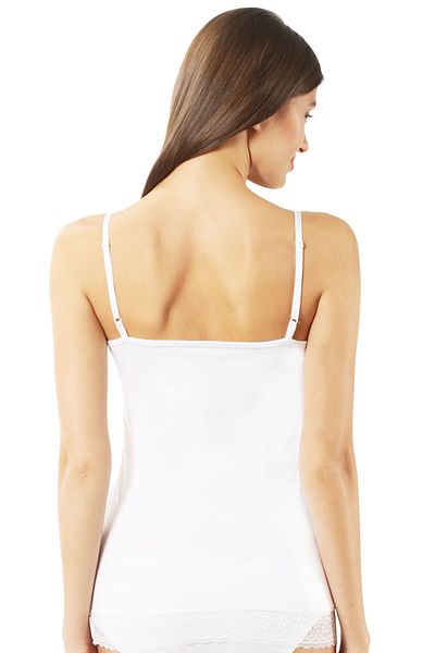 Kompedan Γυναικείο εσώρουχο White Lace Modal - Κρεμαστό λουράκι K22795