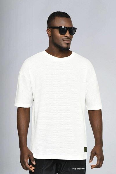 DAVID&GERENZO Γκρι Basic Oversized T-shirt