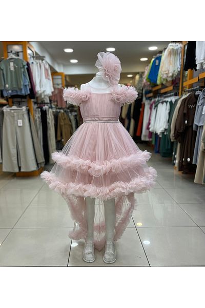 Yonca Çocuk Βραδινό φόρεμα ONBUCO Kids 6558 Girl's Tailed