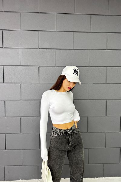 Sun Victoria Γυναικεία Crop Boat Neck Μπλούζα