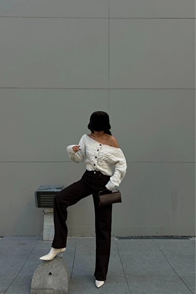 Eka Kadın Kahve Kot Pantolon 1037-3703