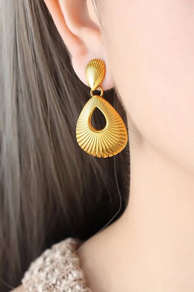 Glaren Gold Colored Dangle Women's Earrings