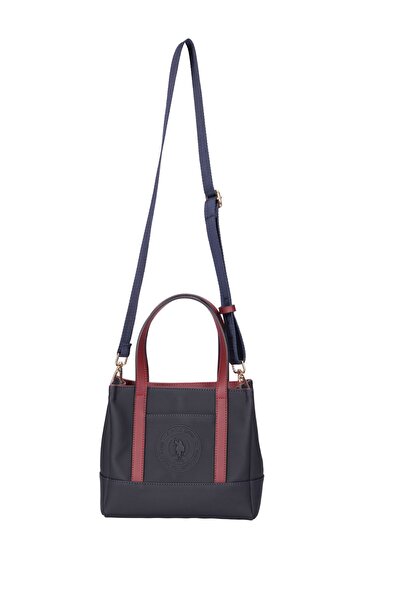 U.S. Polo Assn. Women's Messenger Bag Navy Blue-Claret Red Us24731