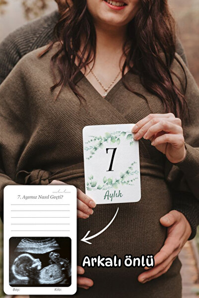 Pregnancy Ultrasound Memory Cards 12 Pregnancy Pregnancy Monthly Photo Shooting Cards Gift for Pregnant