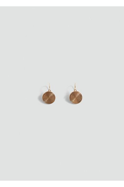 Mango Teen Spiral Earrings with Embossed