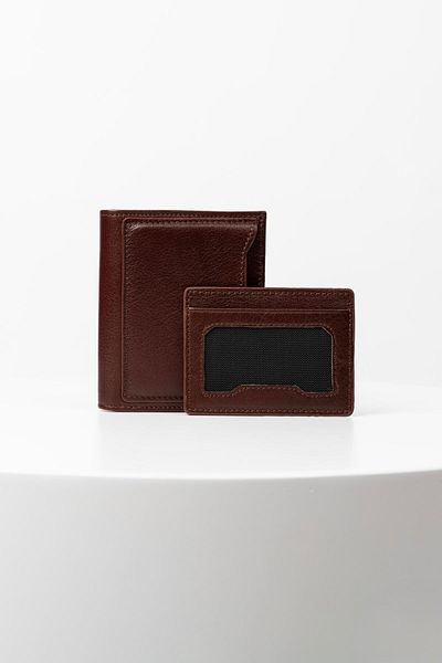 BAYDERİ Midos Genuine Leather Men's Wallet with Extra Card Holder