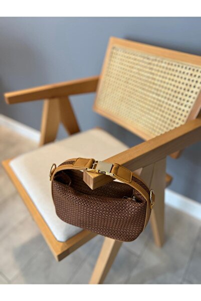 Swaggo collections Hasır Görünümlü Kemer Detaylı El ve Omuz Çantası