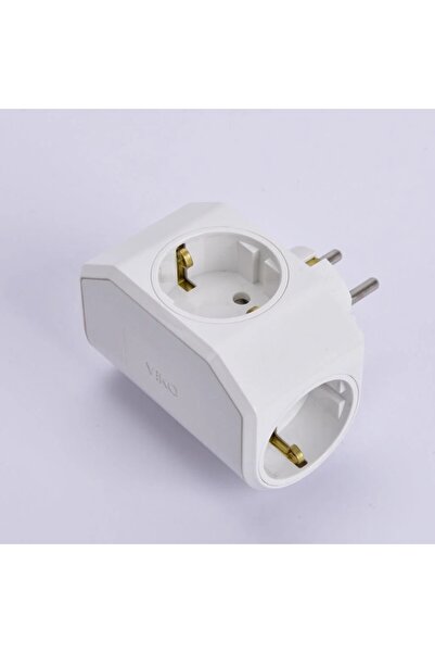 VİKO Viko Yonca Plus Beyaz Üçlü Topraklı Priz 90303003