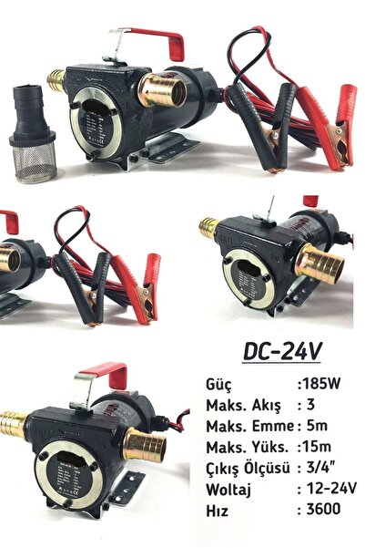 Lieber German 24v Kendinden Emişli Paslanmaz Gövdeli Elektrikli Taşınabilir Y...