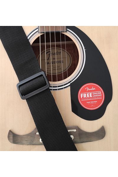 Raymond Joes Rj100bk Κρεμάστρα κιθάρας με δερμάτινη κεφαλή από πολυπροπυλένιο