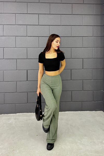 Sun Victoria Women's Crinkle Fabric Trousers