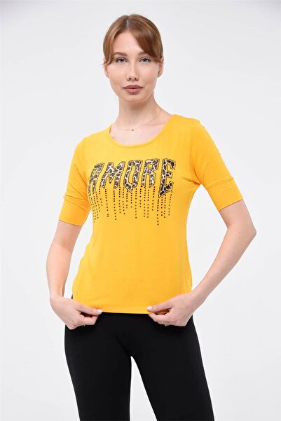 HomeStore Μπλουζάκι με στάμπα Amore