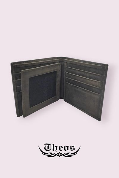 THEOS Men's Leather Wallet