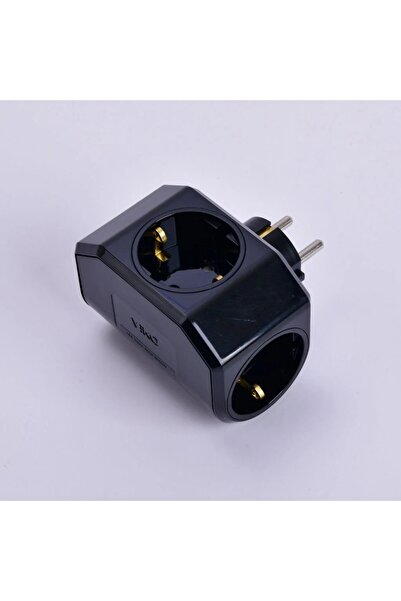 VİKO Viko Yonca Plus Siyah Üçlü Topraklı Priz 90303004
