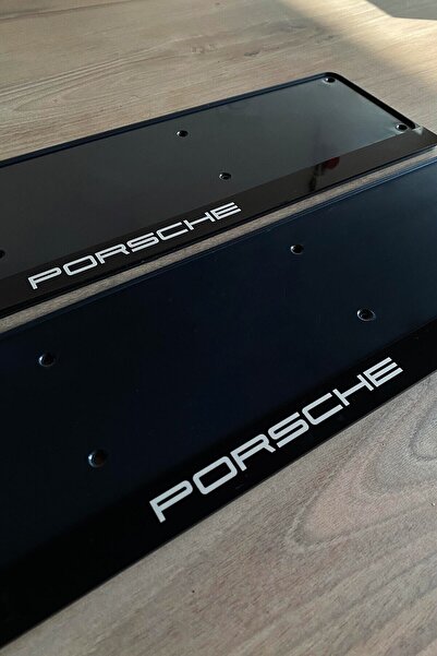 Pleksimanya Full Pleksi Porsche Logolu Plakalık Çift Uyumlu