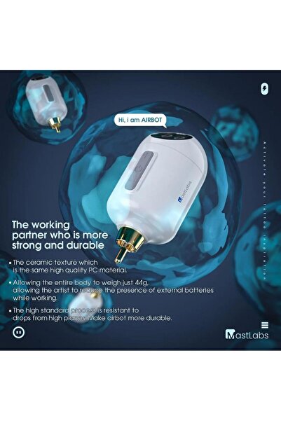 MAST Airbot Smart Kablosuz Dövme Makinesi Adaptörü
