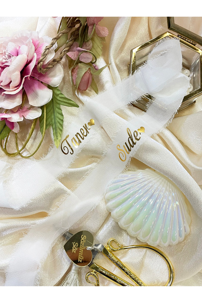 MasKEY İpek İsim Baskılı Söz Nişan Kurdelesi