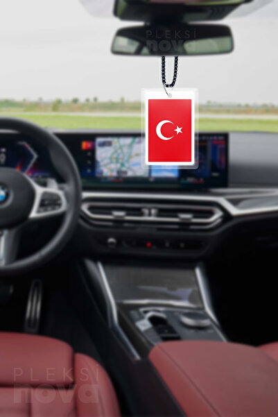 Pleksinova Türk Bayrağı Araba Süsü Dikiz Aynası Süsü