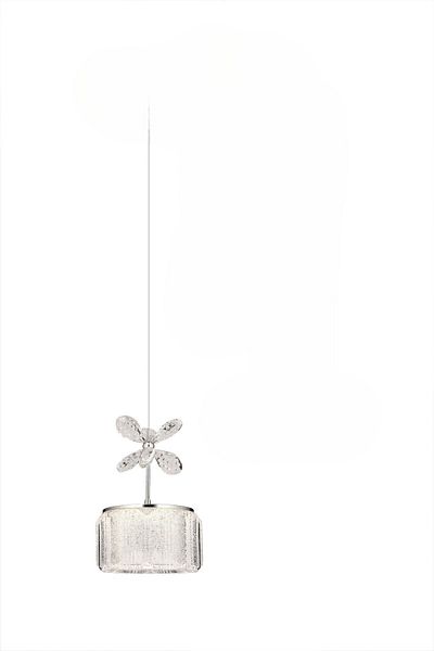 ESSLİGHT Pamir Single Pendant Lamp Candy Glass Led Chandelier with 3 Color Light Modes (White Yellow Daylight) Hall Entrance