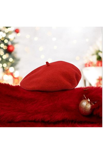 fundays Women's Top Quality Red Stylish Ressam Hat Beat