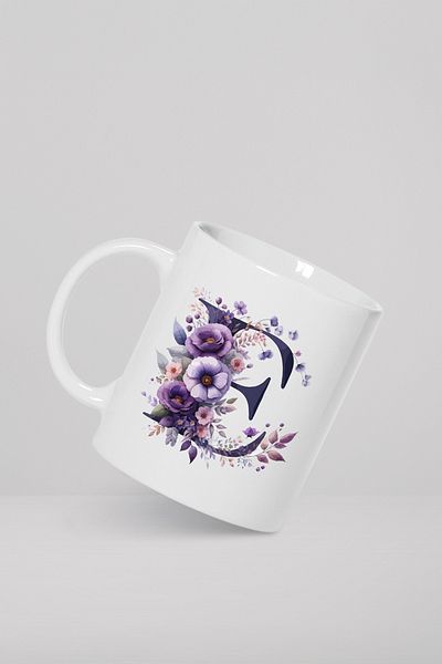 feinas Letters Porcelain Mug Cup