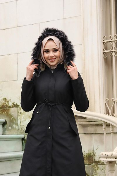 Herita Hijab-Kleid mit geheimer Falte