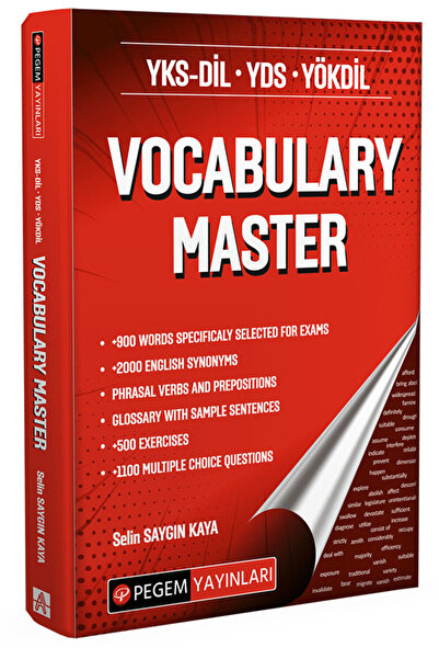 Pegem Akademi Yayıncılık YKS-DİL YDS YÖKDİL Vocabulary Master