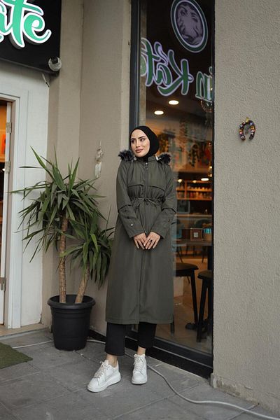 Herita Düğme Detaylı Tesettür Elbise