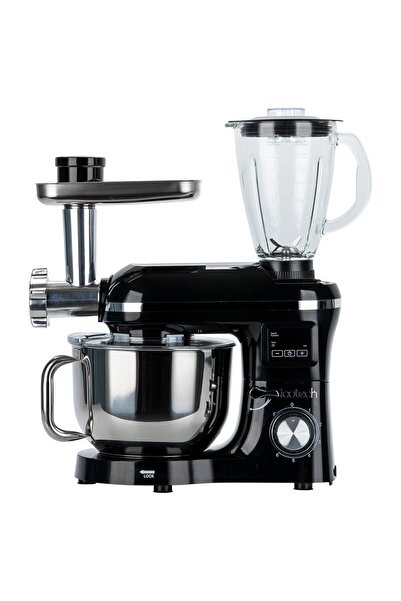 icotech Sm50 Siyah 2000w 6,5 Lt Tartılı Ekranlı Hamur Mayalama Kıyma Çekme Blender Stand Mikser Mutfak Şefi