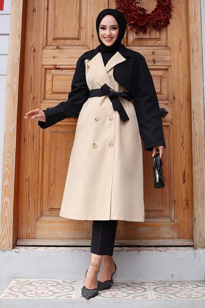 Herita Trenchcoat „Kolu“ mit Garnierung