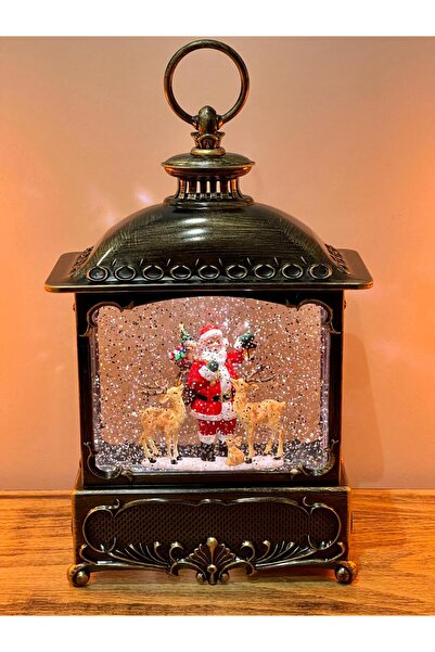 BENİMOLMALI Yılbaşı Temalı Işıklı Müzikli Kar Küresi, Ürün Ölçüleri 27*18 Cm, Noel Baba Dans Etmez, Hareket eden