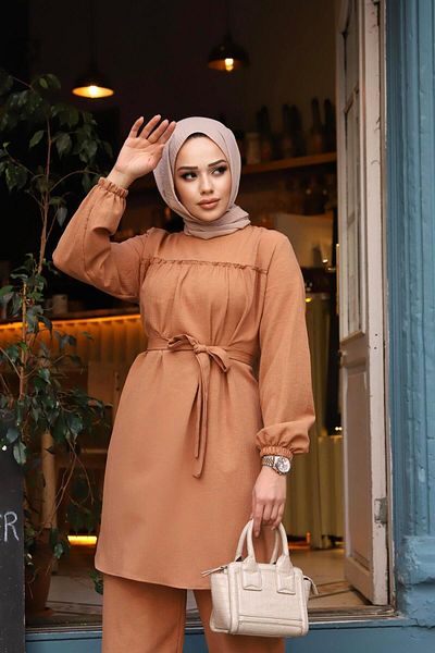 Herita Hijab-Set mit Rüschendetail