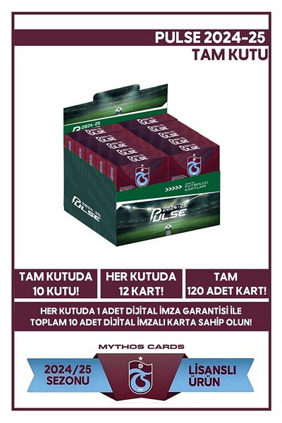 Trabzonspor Pulse Footballer Cards 2024/25 - Full Box