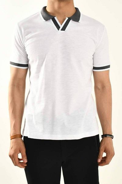 DAVID&GERENZO Tricou negru cu gât polo 12729