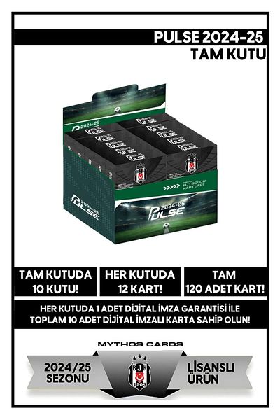 Beşiktaş Pulse Footballer Cards 2024/25 - Full Box